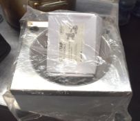 1 x Stainless Steel Hand Wash Basin With Taps - New / Unused - Size: W27 x D27 cms