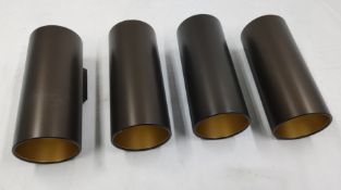 4 x FLOS Kap Surface Wall Down Lights In Brown - 236mm L - RRP £2700 - Ref: ATR144/ATRPB -