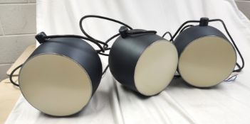 3 x FLOS Aim + Rose - Lens Diameter 22Cm, Dome Height 23Cm, Width 24.5cm - Ref: ATR147/