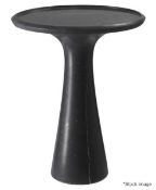 1 x EICHHOLTZ 'Pompano' Luxury Black Marble Low Side Table - Original RRP £2,405