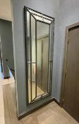 1 x Full Length 2.2-Metre Wall Mounted Mirror - CL894 - NO VAT ON THE HAMMER