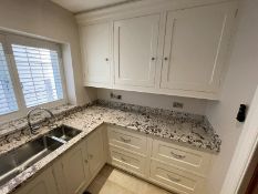 1 x Bespoke Fitted Solid Wood Kitchen with Natural Bianco Antico Grantite Work Surfaces