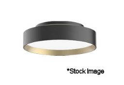 1 x GAME 350 Ceiling Light In Black - Code: Sasm-9309012F-Wbg3000K On/Off Led Driver - Diameter 35cm