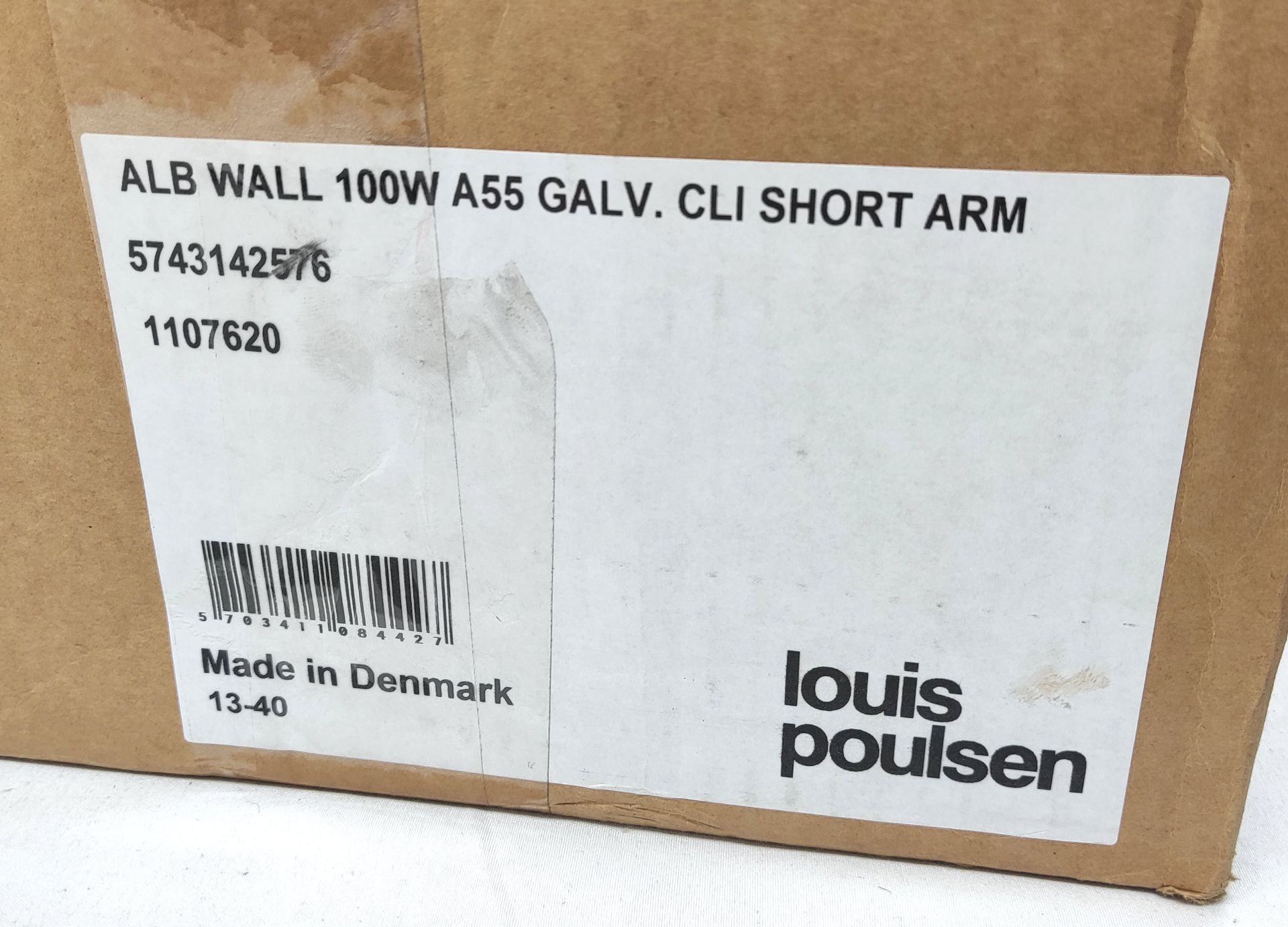 1 x LOUIS POULSEN Albertslund Outdoor Wall Lamp Short Galvanized - 5743142576 - RRP £675 - Ref: - Image 13 of 17