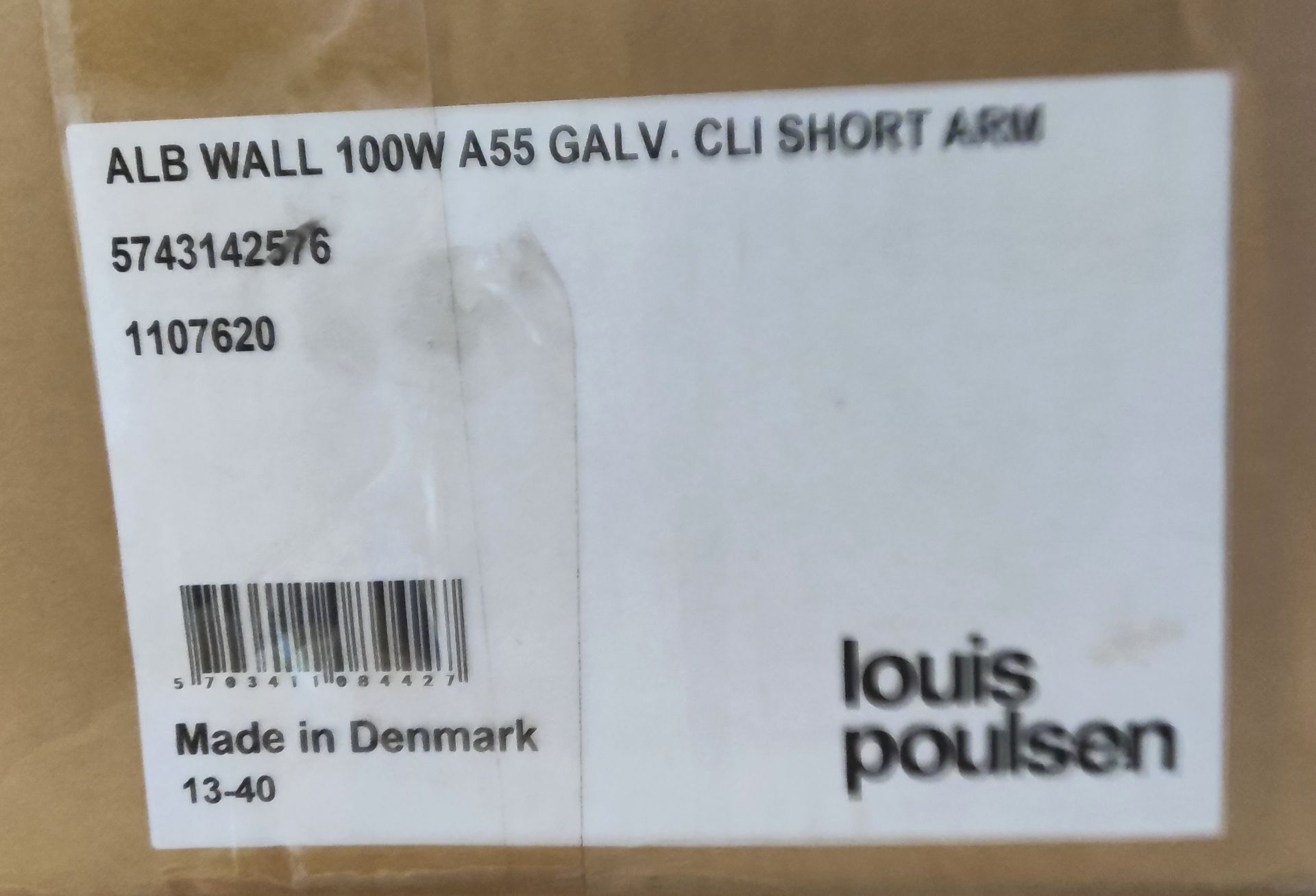 1 x LOUIS POULSEN Albertslund Outdoor Wall Lamp Short Galvanized - 5743142576 - RRP £675 - Ref: - Image 16 of 17