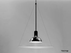 1 x FLOS Flos Frisbi Pendant Light In Chrome - 60cm Diameter - RRP £460 - Ref: ATR200/ATRPF - CL891