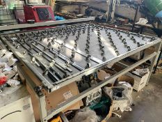 1 x Glass Clamping Table - Size: H96 x W214 x D172 cms