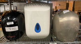 2 x Electric Hand Dryers and 1 x Paper Towel Dispenser