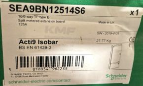 1 x Schneider SEA9BN12514S6 Electric Acti 9 1, 3 Phase Distribution Board, 16 Way, 125A - RRP £3,290