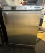 1 x Tefcold UF200S Undercounter Commercial Freezer With a Stainless Steel Exterior - Dimensions: H85