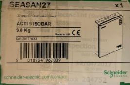 1 x Schneider SEA9AN27 27 Way SP Mains Distribution Board - RRP £317