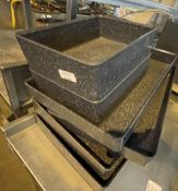 6 x Deep Service Trays With a Galaxy Finish