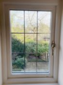 1 x Hardwood Timber Double Glazed & Leaded Window Frame - Ref: PAN218 - CL896 - NO VAT ON THE HAMMER