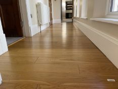 1 x Fine Oak Hardwood Hallway Flooring - 6.3 x 1.2 Metres - Ref: PAN212 - CL896 - NO VAT