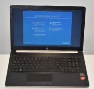 1 x HP 15.6 Inch Laptop Featuring a Ryzen 3 Processor, 120GB SSD and 8GB DDR4 Ram