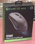 3 x GameMax Strike RGB Optical Gaming Mice - New Boxed Stock