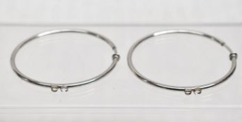 Pair Of DIOR Hoop Earrings - Ref: CNT778/WH2/C23 - CL011