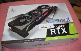 1 x MSI SuprimX Geforce RTX3080 10GB Graphics Card - Spares or Repairs