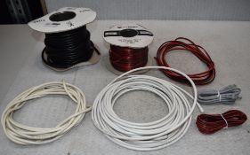 1 x Assortment Of Electrical Cables Including Speaker Wiring - Ref: K267 - CL905 - Location: Altrinc