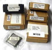 6 x Assorted Intel Desktop PC Processors