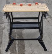 1 x BLACK & DECKER Workmate Plus Workbench - 83(H) x 74(W) x 20(D) cms - RRP £100 - Ref: K239 - CL90