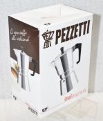 1 x PEZZETTI Italexpress Aluminium Stove Top 6-Cup Moka Pot - Unused Boxed Stock - Ref: HBK365