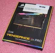 1 x Corsair Vengeance RGB Pro Light Enhancement Kit For Ram - Colour: Black - Boxed