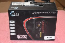1 x Ace ATX 500w Power Supply - Unused Open Box Stock