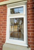 1 x Hardwood Timber Double Glazed Leaded Window Frame - NO VAT ON THE HAMMER
