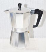 1 x PEZZETTI Italexpress Aluminium Stove Top 6-Cup Moka Pot - Unused Boxed Stock - Ref: HBK367