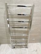 1 x Premium Towel Radiator in Chrome - Ref: FRNT/BD - CL896 - NO VAT ON THE HAMMER - Location: