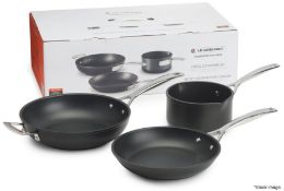 Set of 3 x LE CREUSET Toughened Non-Stick Pan, in Black - Original Price £299.00