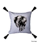 1 x CHARLOTTE JADE Velvet Elephant Cushion - Original RRP £170.00