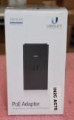 1 x Ubiquiti Gigabit Passive Power Over Ethernet PoE Injector - 24V 0.5A - New Boxed Stock