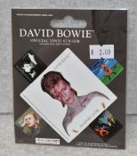 50 x David Bowie Album Cover Vinyl Sticker Packs by Pyramid - Each Pack Contains 5 Stickers