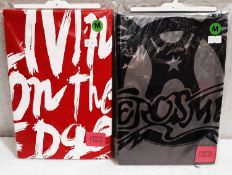 2 x AEROSMITH Various Designs Short Sleeve Ladies T-Shirts - Size: Medium -