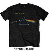 1 x PINK FLOYD Dark Side of the Moon Flipped Design Short Sleeve Men's T-Shirt by Gildan - Size: