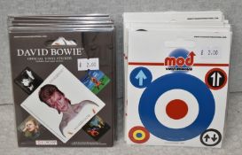 60 x David Bowie & The Who Vinyl Sticker Packs by Pyramid - Each Pack Contains 5 Stickers - Includes