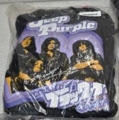 1 x Deep Purple Hooded Jumper - Black Night Japan - Size: Small - New & Unused - RRP £40 - Ref: