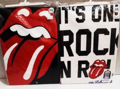 2 x THE ROLLING STONES Various Designs Short and Long Sleeve T-Shirts - Size: