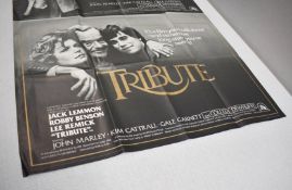 1 x Original VINTAGE MOVIE POSTER From the Film TRIBUTE - Size: 150 x 105 cms