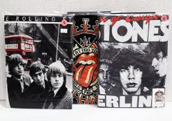3 x THE ROLLING STONES Various Designs Short Sleeve T-Shirts - Size: Small - Officially Licensed