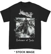 1 x JUDAS PRIEST Redeemer of Souls Logo Short Sleeve Men's T-Shirt by Fruit of the Loom - Size: