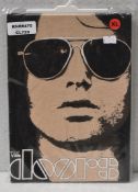 1 x THE DOORS Official Merchandise Jim Morrison Aviators Logo Short Sleeve Men's T-Shirt - Size:
