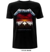 1 x METALLICA Master of Puppets Logo Short Sleeve Men's T-Shirt by Gildan - Size: XXL - Colour: