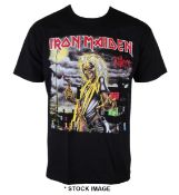 1 x IRON MAIDEN Killers Logo Short Sleeve Men's T-Shirt by Gildan - Size: XXL - Colour: Black -