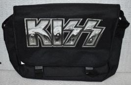 1 x Kiss Messenger Laptop Shoulder Bag in Black - New & Unused - Ref: RR638 P2B4 - CL720 - Location: