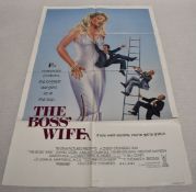 1 x Original VINTAGE MOVIE POSTER From the Film THE BOSS WIFE - Size: 103 x 68 cms