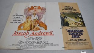 1 x Original VINTAGE Quad MOVIE POSTER From the Film JOSEPTH ANDREWS JACKSON COUNTY JAIL - Size: 101