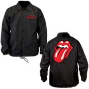 1 x Rolling Stones Windbreaker Jacket With Iconic Tongue Logo - Size: XXL - Officially Licensed